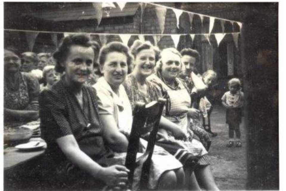 VE Day celebrations on Plungington Road, 1945