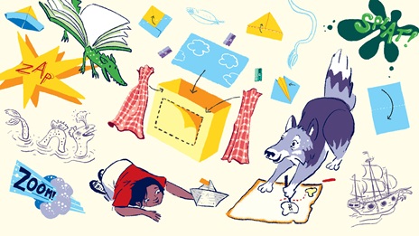 The British Library activity pack illustrations