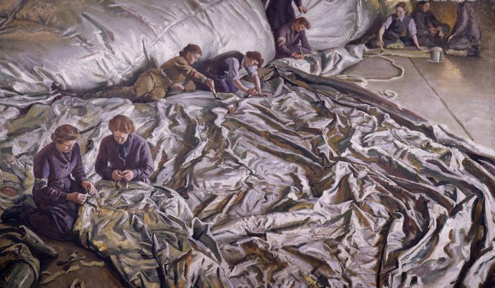 A painting by Dane Laura KnightIn for Repairs Laura Knight (1877–1970)