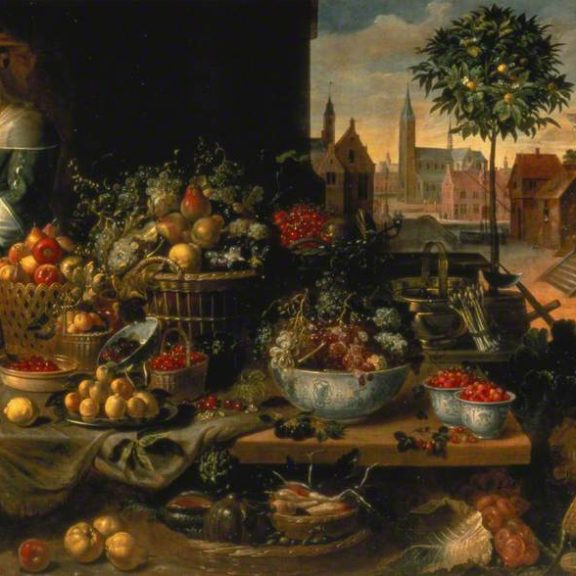 Image of the painting A Fruit Stall