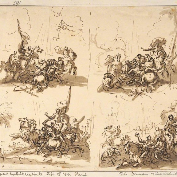 Image of the drawing Four Designs Illustrating the Life of St Paul