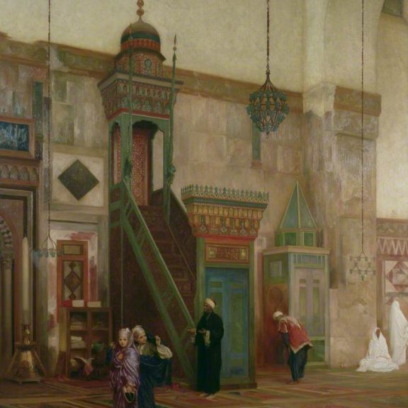 Image of the painting Interior of the Grand Mosque, Damascus