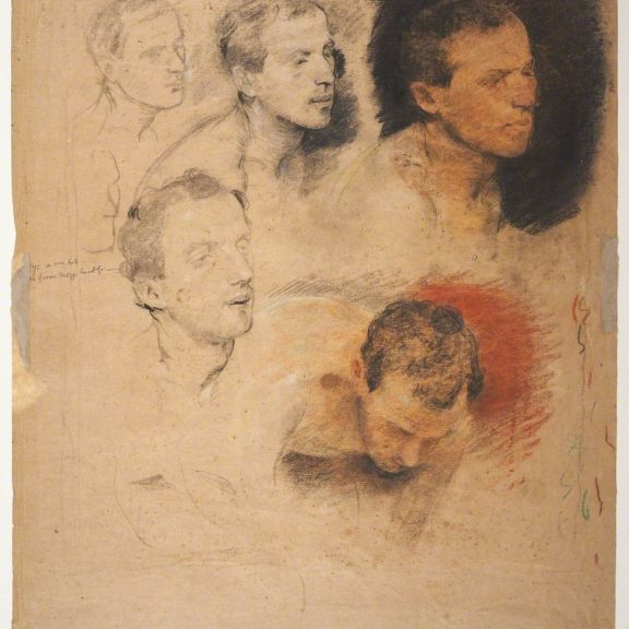 Image of the drawing Study of a Male Head