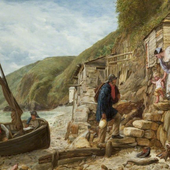 Image of the painting Welcome, Bonny Boat! The Fisherman's Return