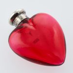A love heart shaped scent bottle