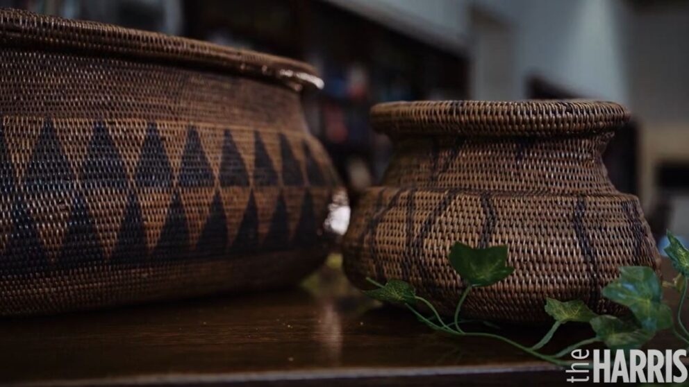 Image of two woven baskets