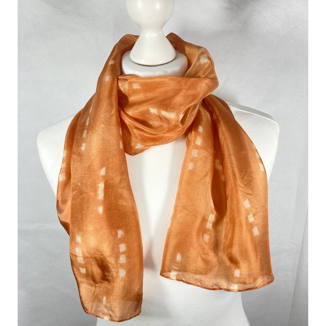 Image of a brown Silk Scarf