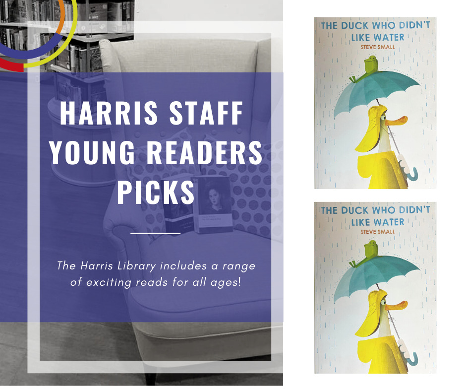 Graphic promoting new young readers book recommendation 