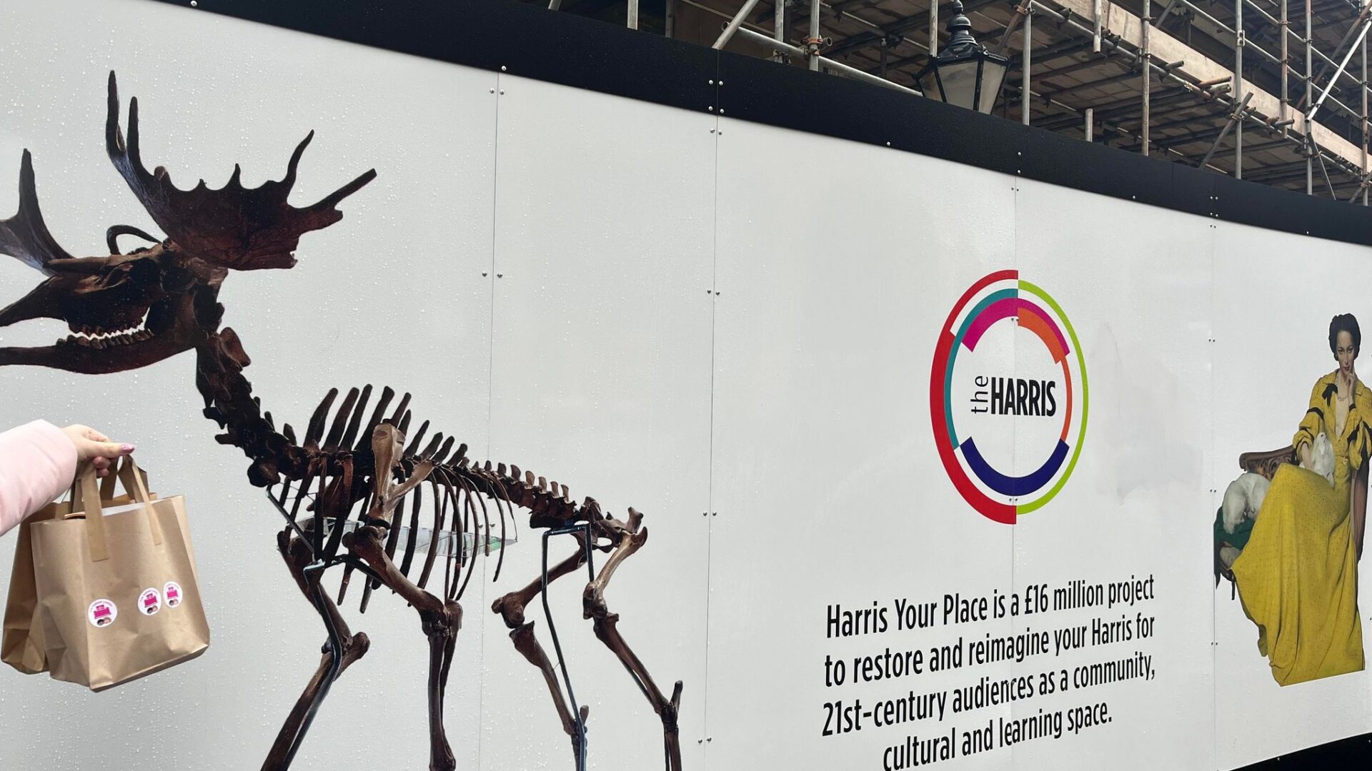 Image of the Harris hoarding