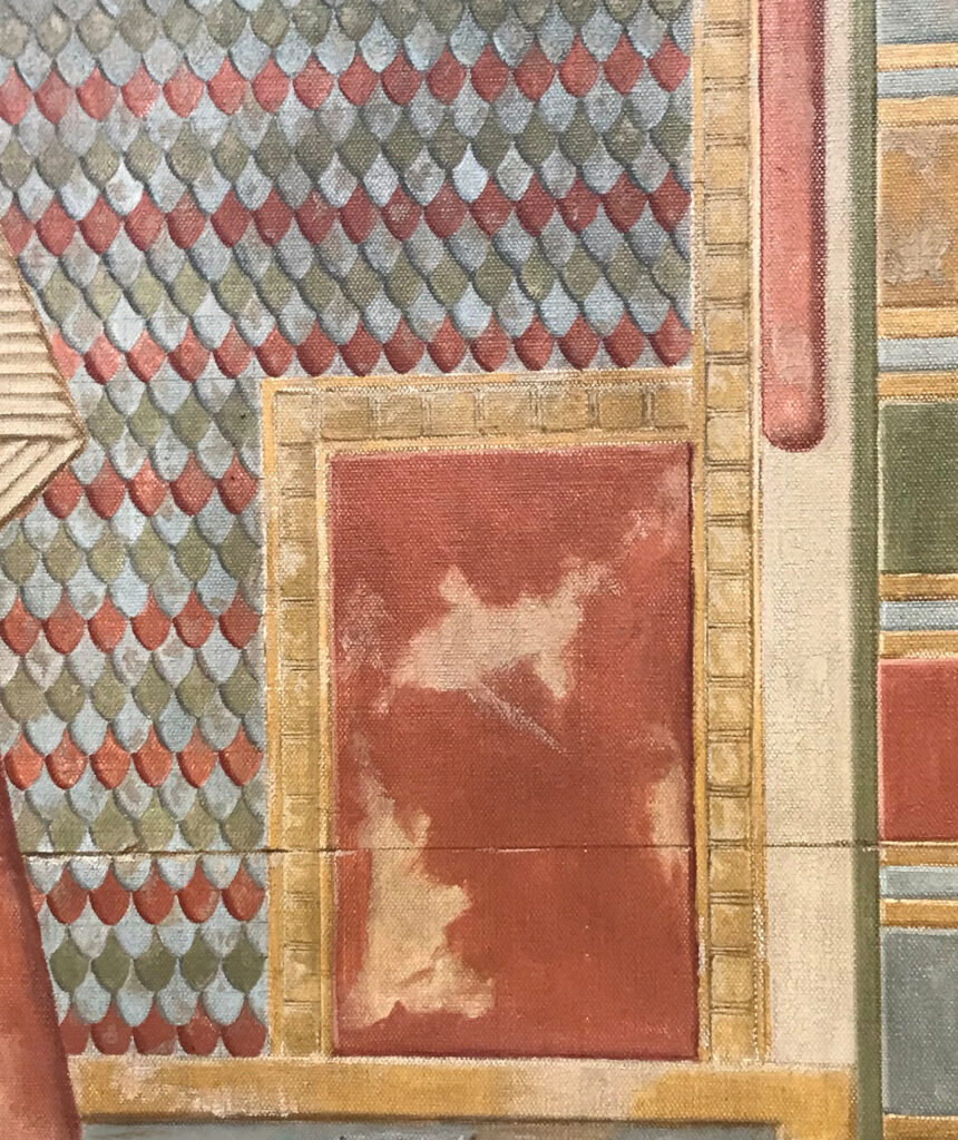 Close up of the Harris' Egyptian Balcony