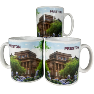 Image of three Preston Harris mugs