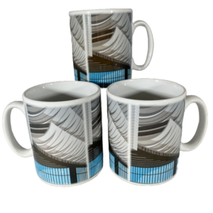 Image of three Preston Bus Station Mugs