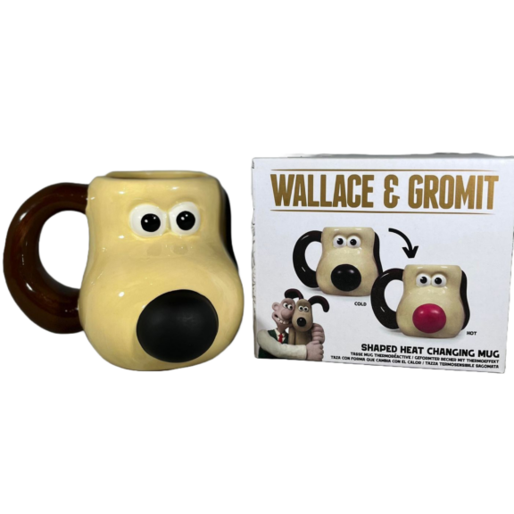 Image of a box and a Gromit Head Heat Colour Changing Mug