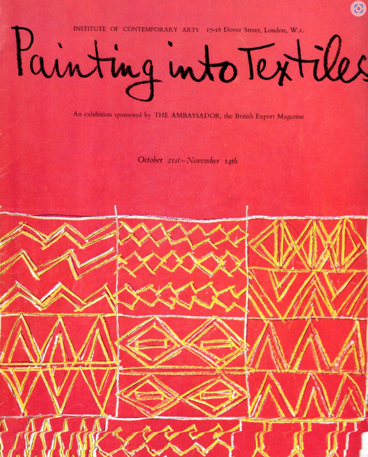 Painting into Textiles 1953