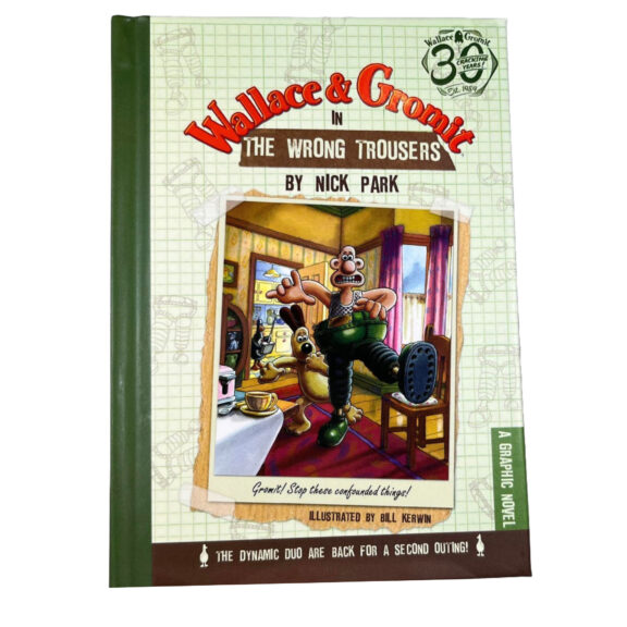 Image of the front cover of Wallace & Gromit: The Wrong Trousers graphic novel