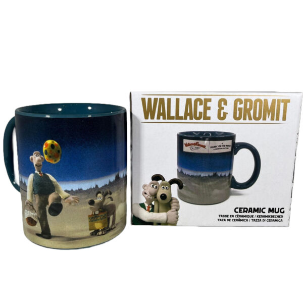 Image of a box and a Wallace and Gromit mug