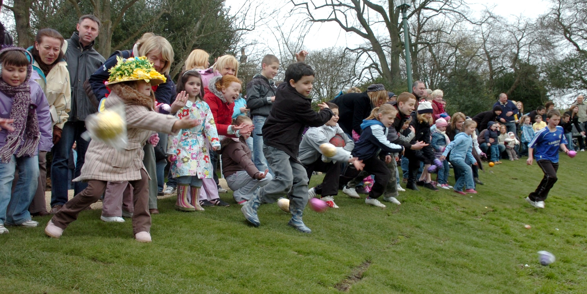 Egg Rolling on Avenham Park