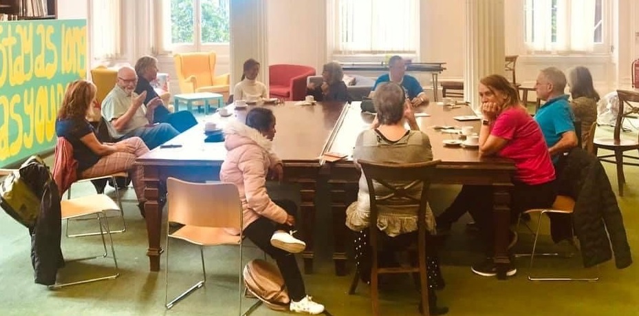 An image of a group of people at the DENW Deaf Group drop-in.