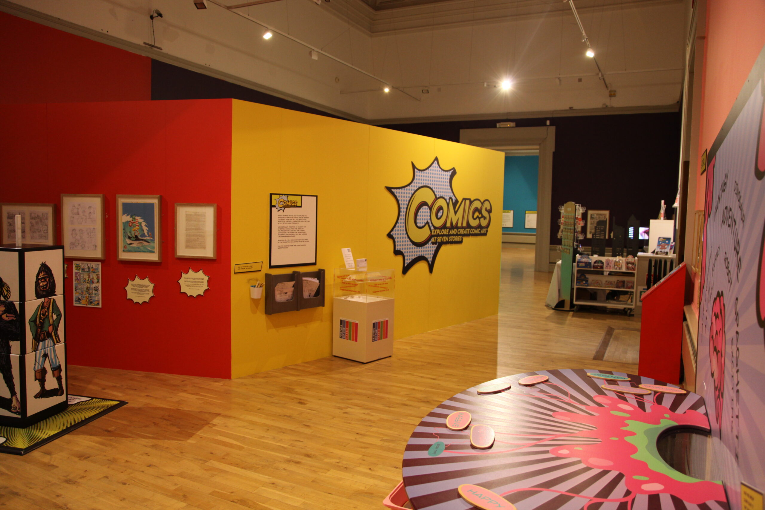 A colourful comics exhibition at the Harris.