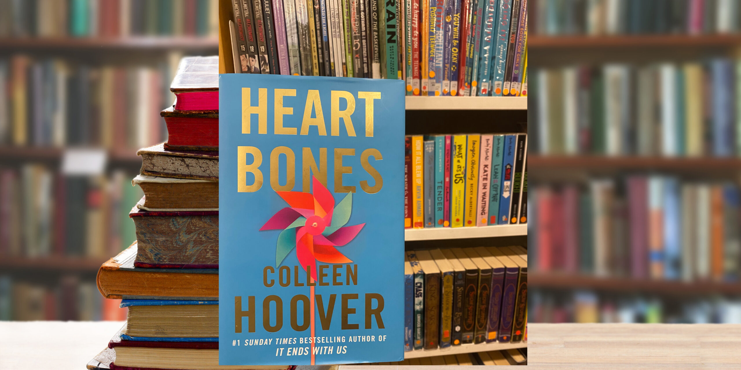 Image of 'Heart of Bones' book in a library