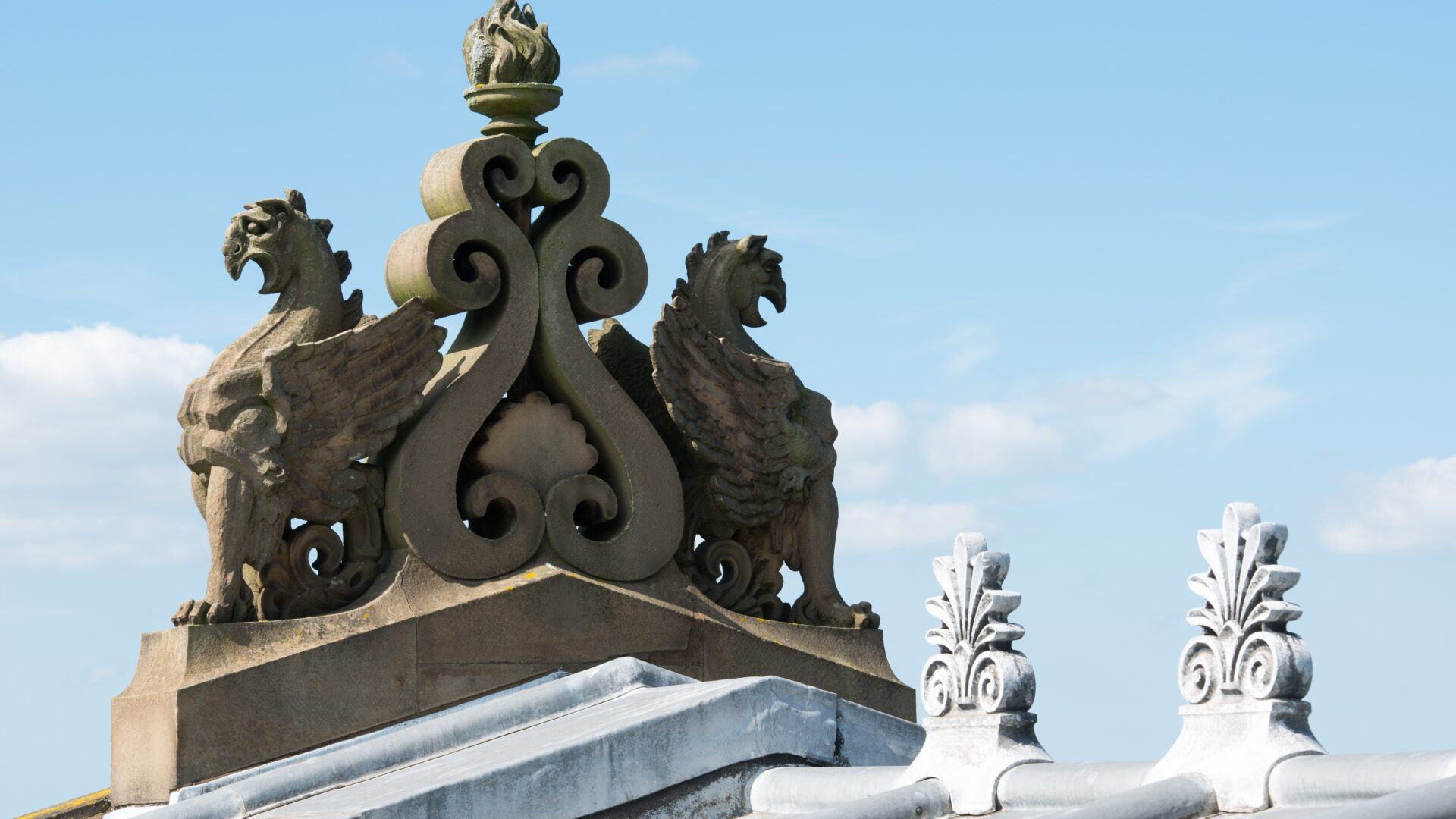 Close-up image of The Harris roof