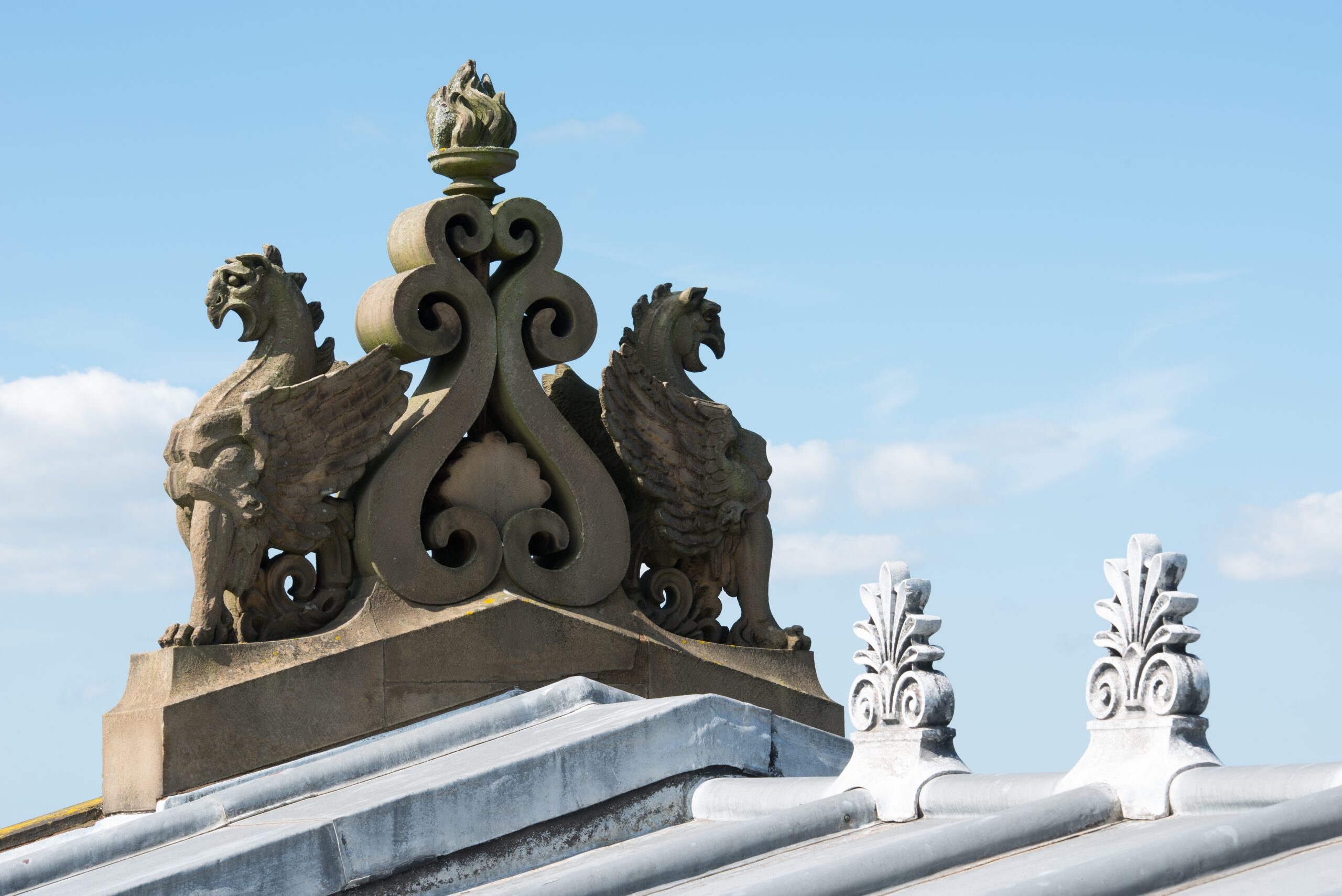 Close-up image of The Harris roof