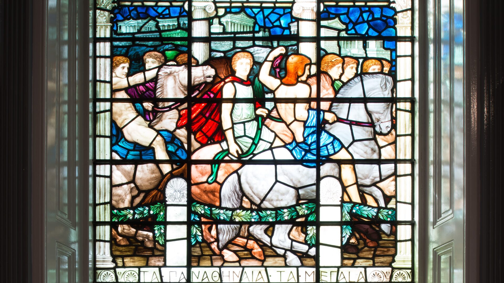 Image of a stained glass window.