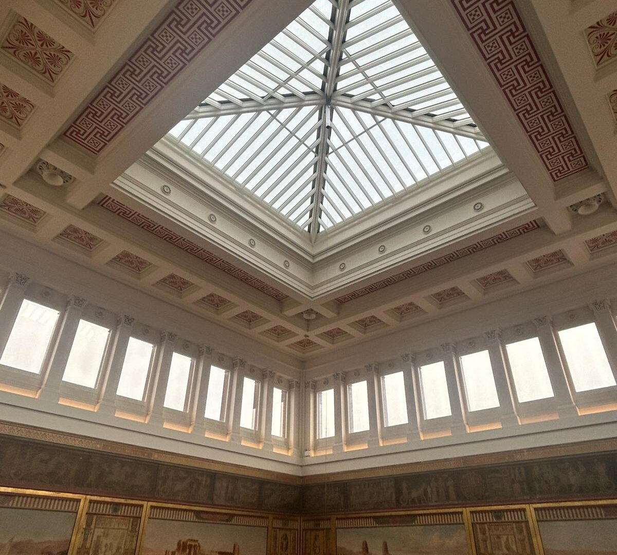 Image of The Harris roof with a pyramid glass roof.