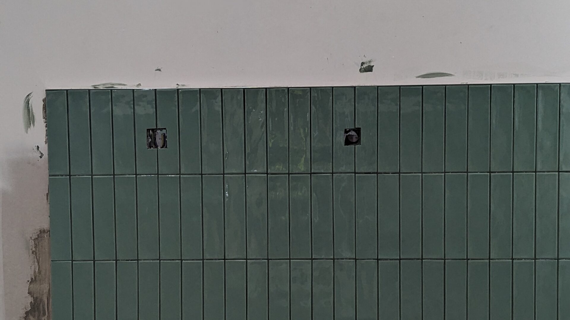 Image of green tiles in the Changing Places toilet
