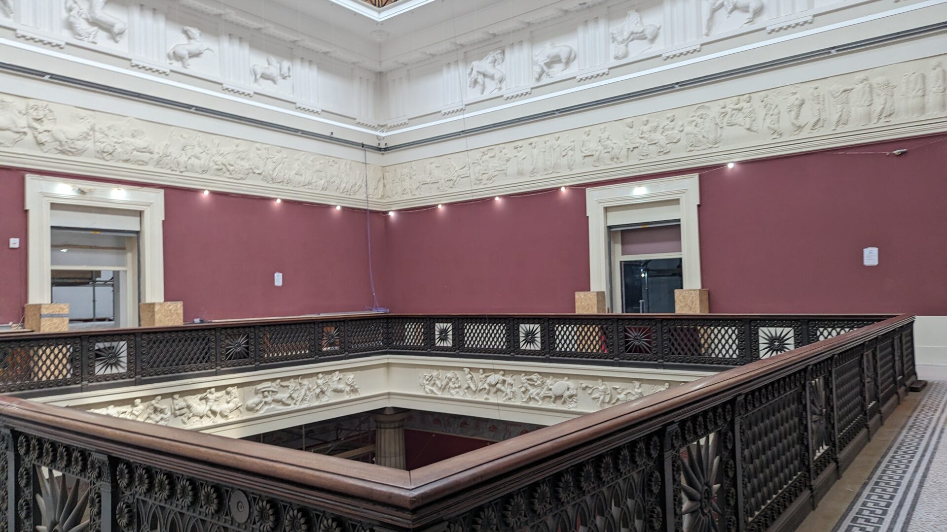 Image taken from the second floor balcony of The Harris.