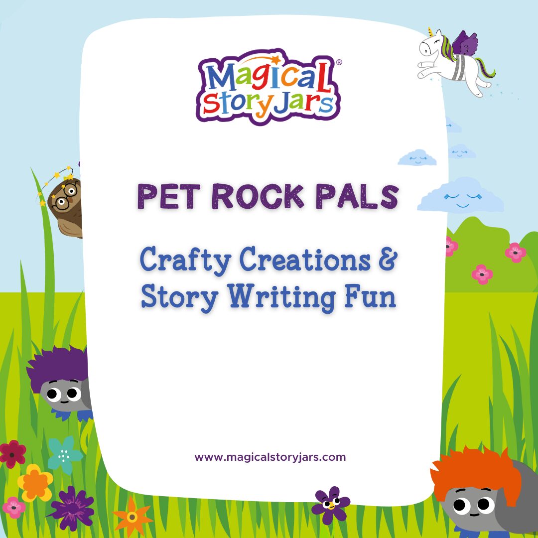 Pet rock pals graphic.