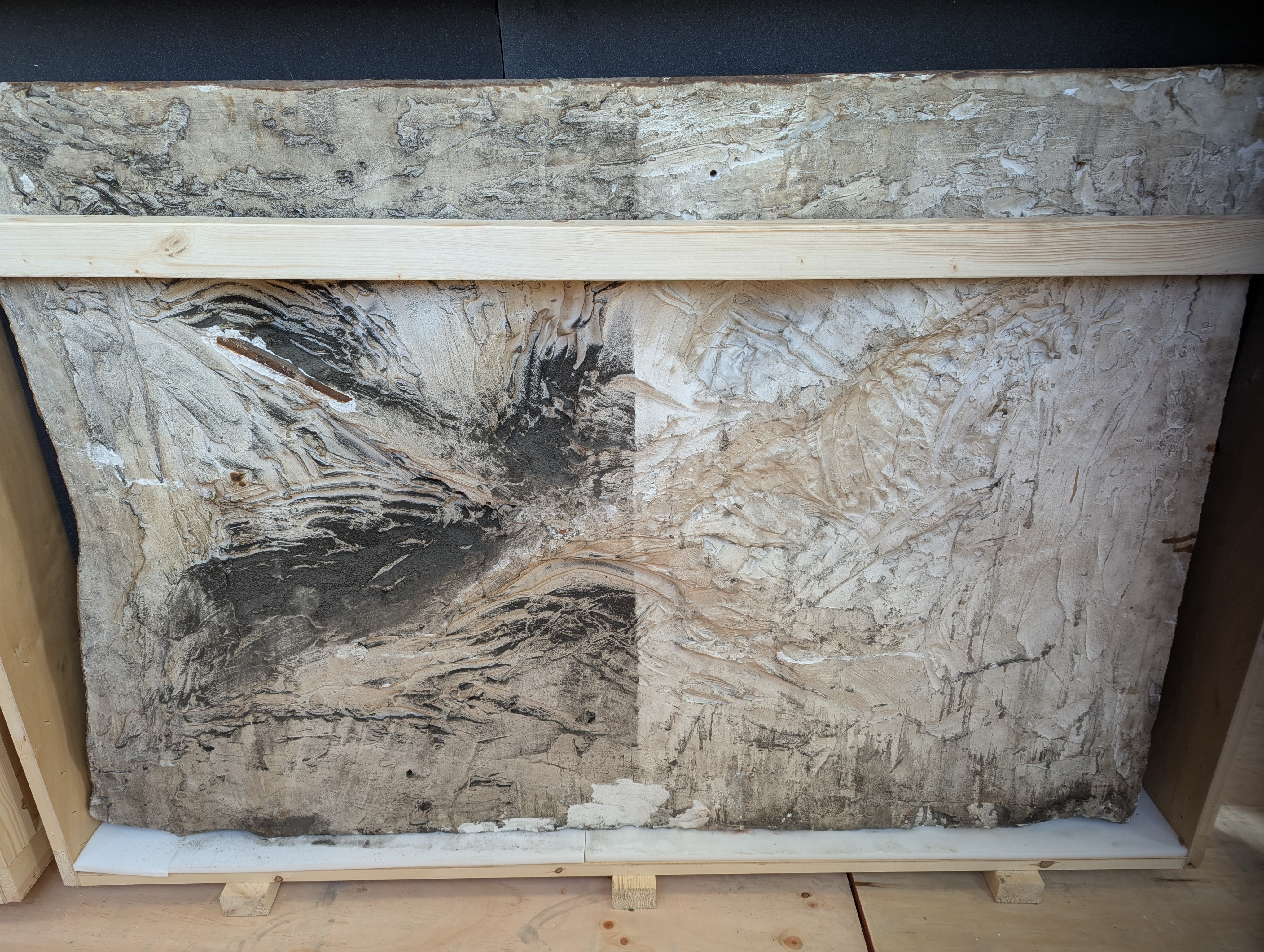 Image of stone half cleaned